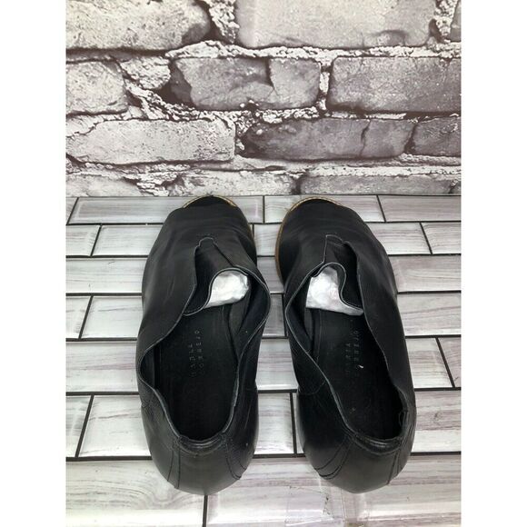 Zero+Maria Cornejo Black Leather Peep Toe Loafer Flats Women’s Sz 39EU/8.5M US - Picture 6 of 16